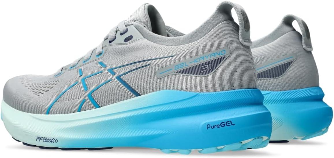 image:imageAsics Womens GelKayano 31 Running ShoesPiedmont GreyDigital Aqua