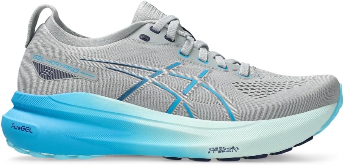 image:imageAsics Womens GelKayano 31 Running ShoesPiedmont GreyDigital Aqua