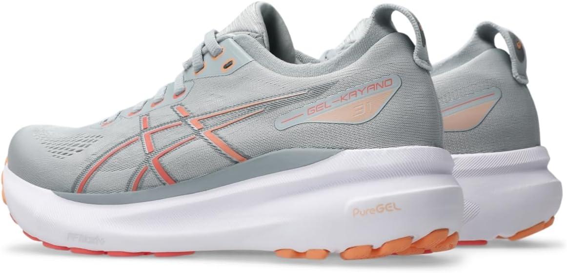 image:imageAsics Womens GelKayano 31 Running ShoesPiedmont GreyPapaya
