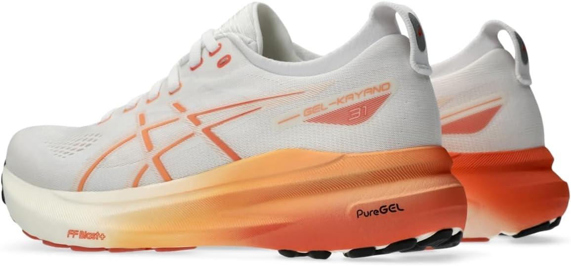 image:imageAsics Womens GelKayano 31 Running ShoesWhiteFaded Orange