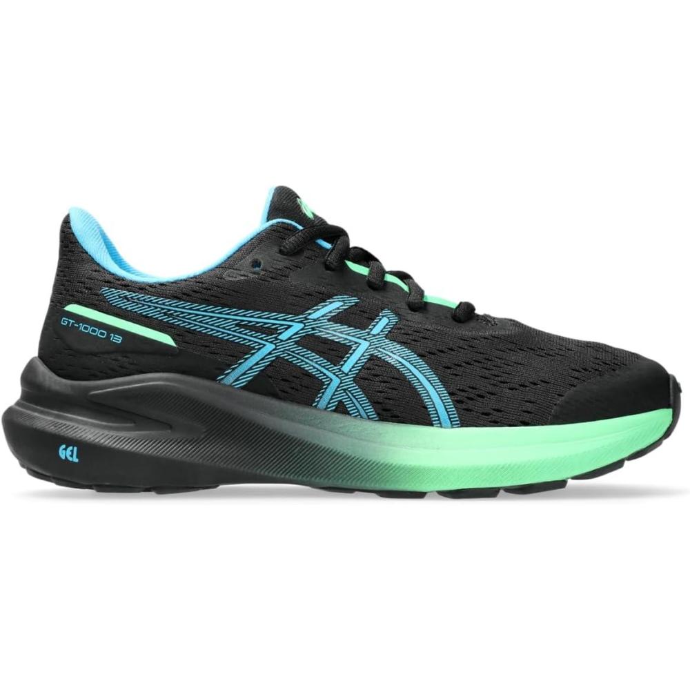 image:imageAsics Kids GT1000 13 Grade School Running ShoesBlackDigital Aqua