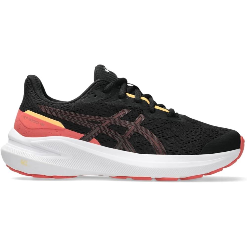 image:imageAsics Kids GT1000 13 Grade School Running ShoesBlackRubble Red
