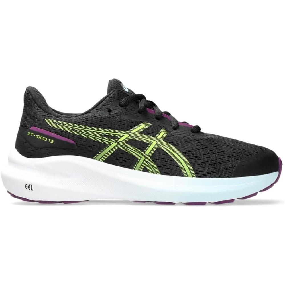 image:imageAsics Kids GT1000 13 Grade School Running ShoesBlackSafety Yellow