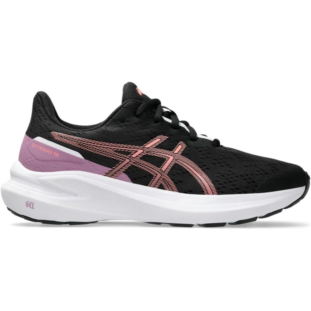 image:imageAsics Kids GT1000 13 Grade School Running ShoesBlackSun Coral