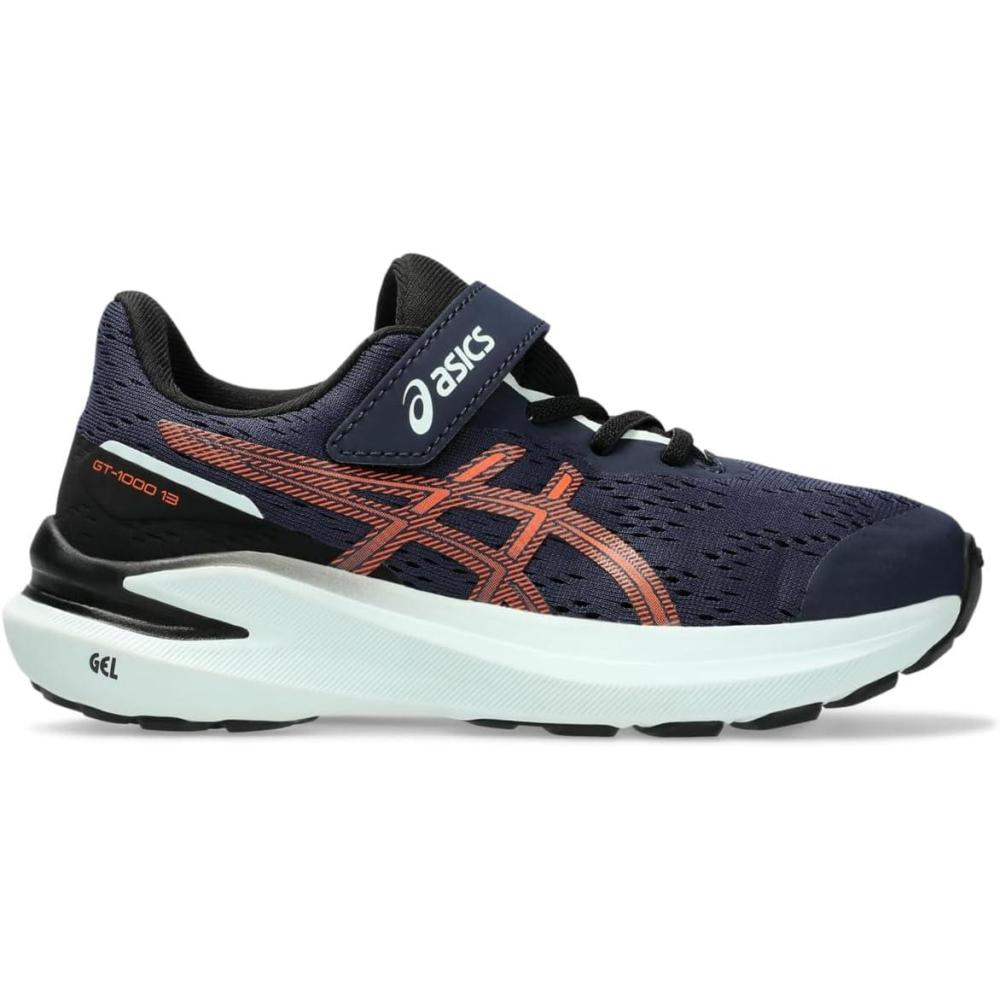 image:imageAsics Kids GT1000 13 Grade School Running ShoesMidnightNova Orange