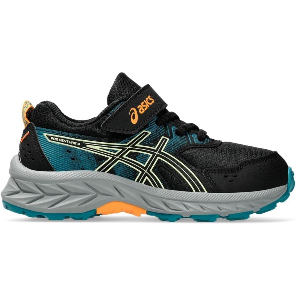 image:imageAsics Kids PRE Venture 9 PreSchool Running ShoesBlackCool Matcha