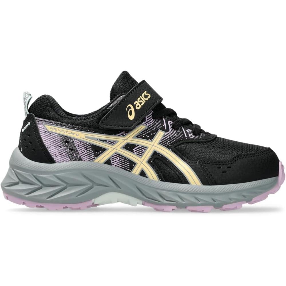 image:imageAsics Kids PRE Venture 9 PreSchool Running ShoesBlackLight Orange