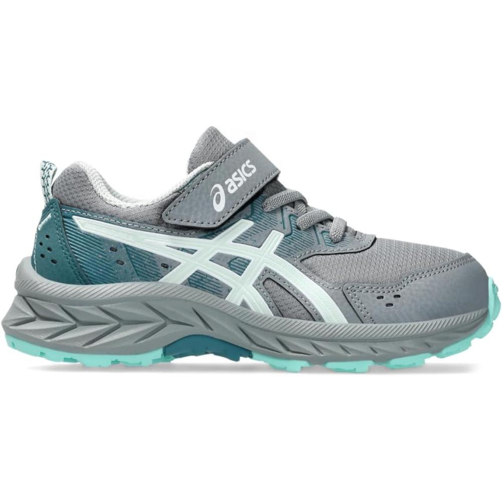 image:imageAsics Kids PRE Venture 9 PreSchool Running ShoesGravelPure Aqua