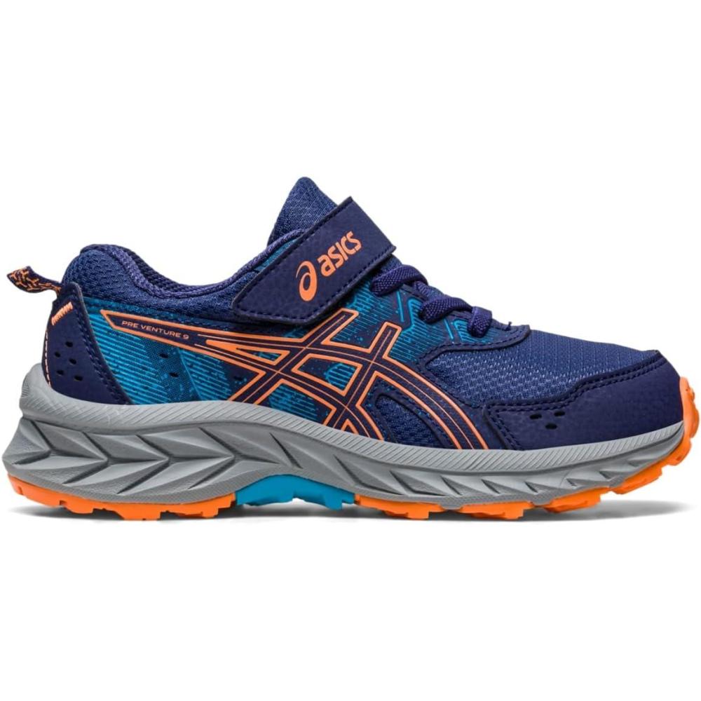 image:imageAsics Kids PRE Venture 9 PreSchool Running ShoesIndigo BlueSun Peach