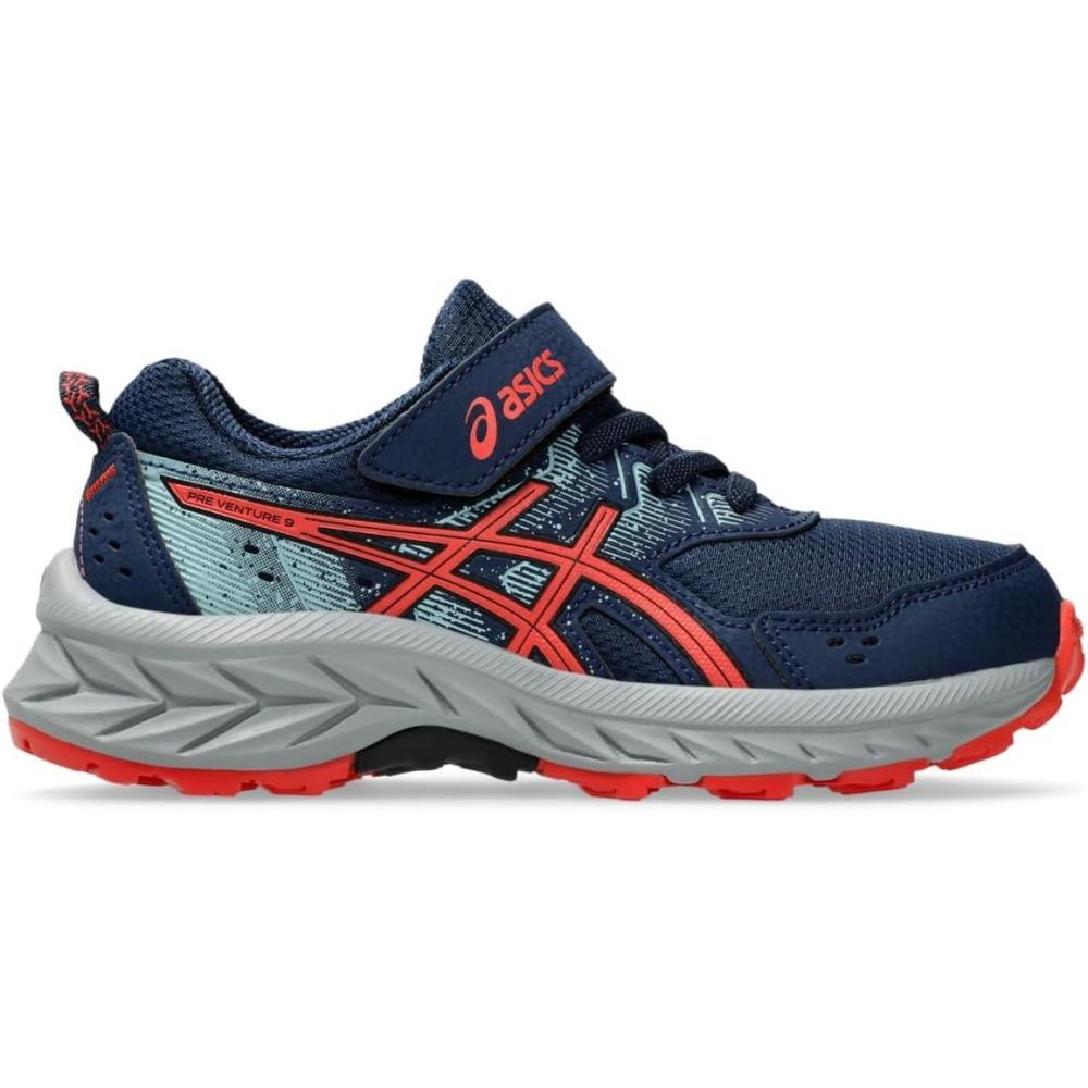image:imageAsics Kids PRE Venture 9 PreSchool Running ShoesNight SkyRed Snapper