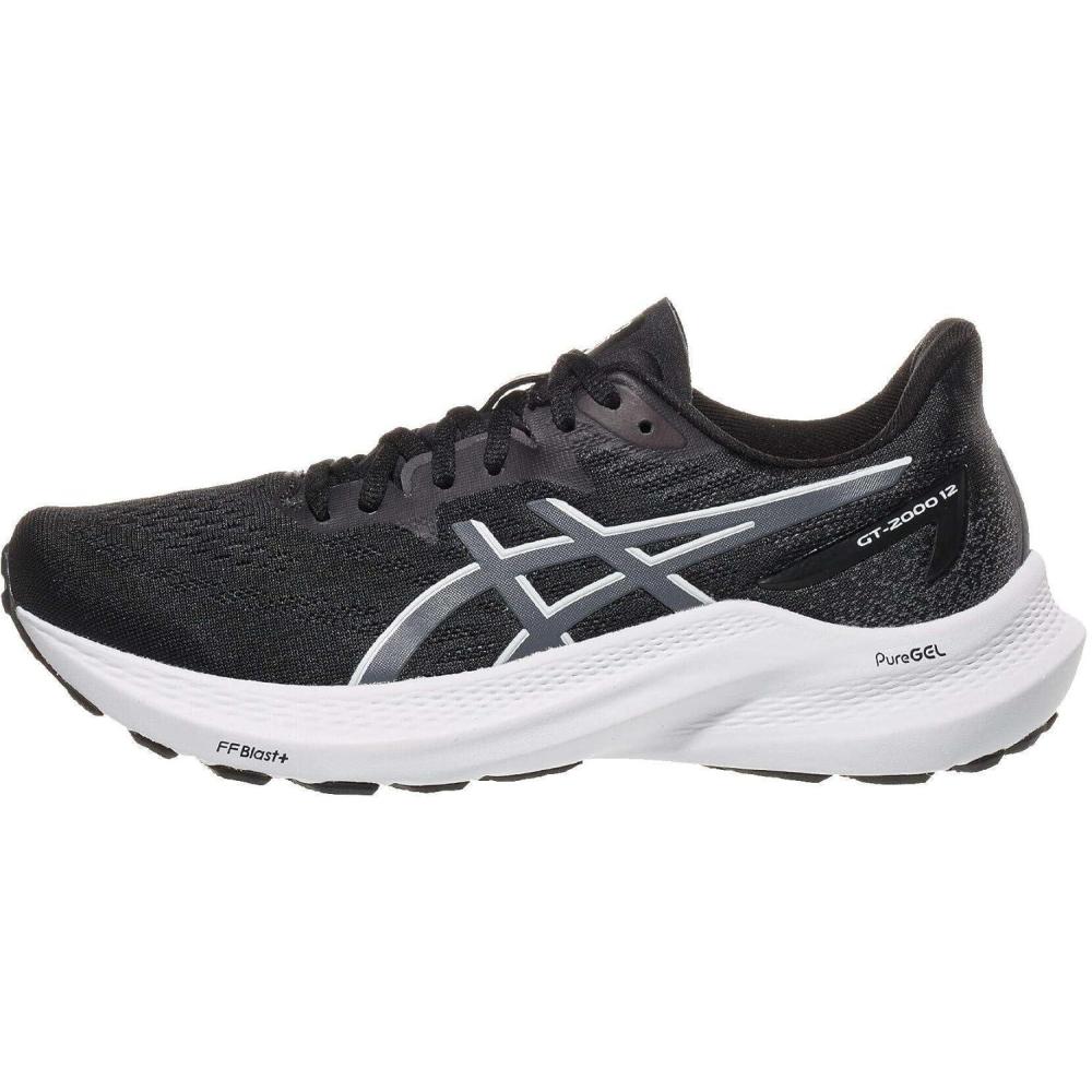 image:imageAsics Womens GT2000 12 Running ShoeBlackCarrier Grey