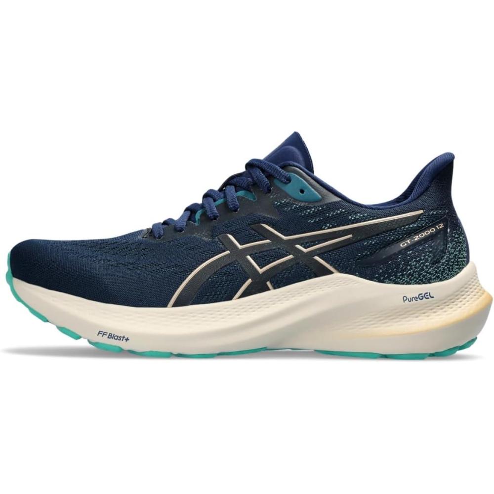 image:imageAsics Womens GT2000 12 Running ShoeBlue ExpanseChampagne