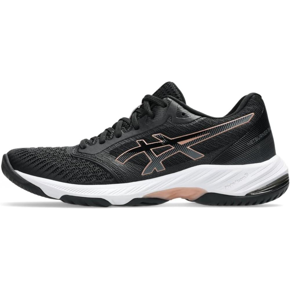 image:imageAsics Womens Netburner Ballistic FlyteFoam 3 Volleyball ShoeBlackRose Gold