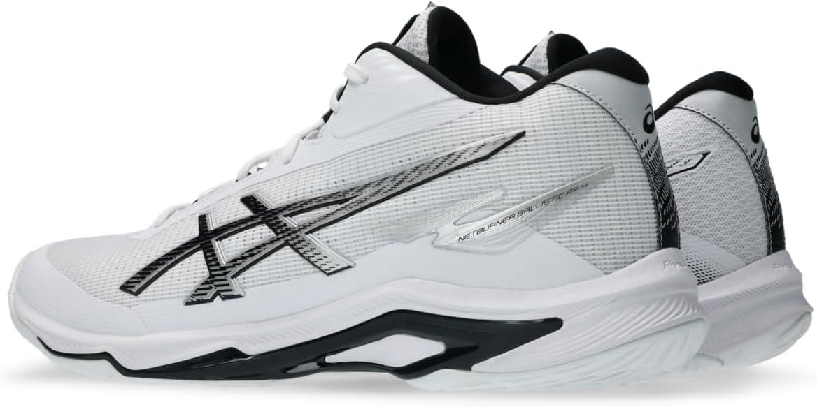 image:imageASICS Mens Netburner Ballistic FlyteFoam 4 Mid Top Volleyball Shoes 10 WhiteBlack