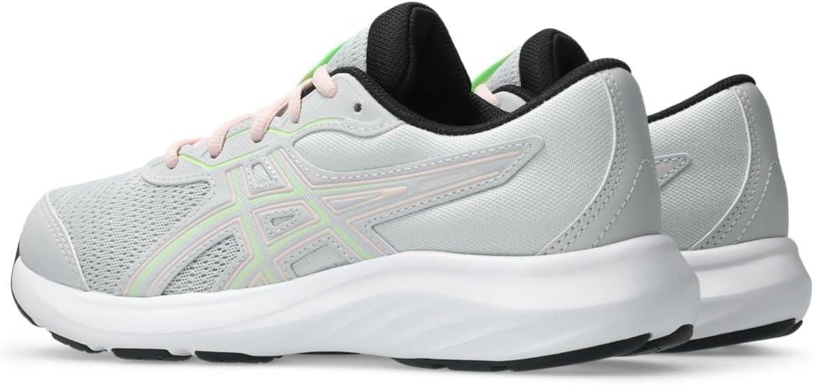 image:imageAsics Kids Contend 9 Grade School Running ShoesGlacier GreyIlluminate Green