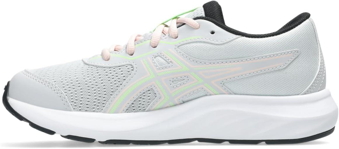image:imageAsics Kids Contend 9 Grade School Running ShoesGlacier GreyIlluminate Green