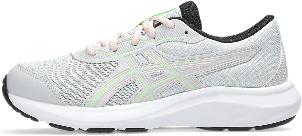 image:imageAsics Kids Contend 9 Grade School Running ShoesGlacier GreyIlluminate Green