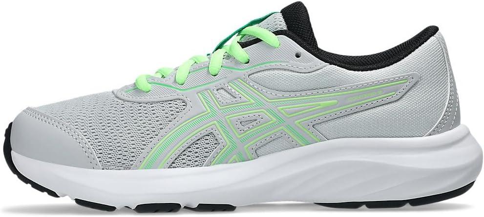 image:imageAsics Kids Contend 9 Grade School Running ShoesGlacier GreyVital Green