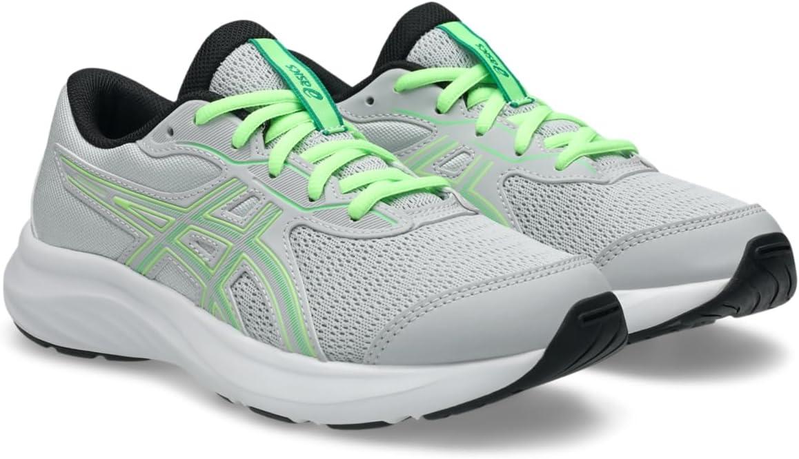 image:imageAsics Kids Contend 9 Grade School Running ShoesGlacier GreyVital Green