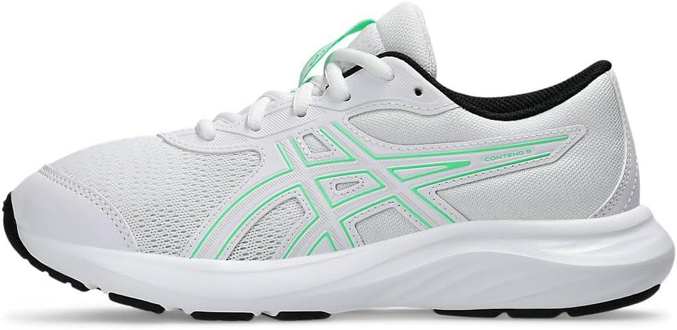 image:imageAsics Kids Contend 9 Grade School Running ShoesWhiteNew Leaf