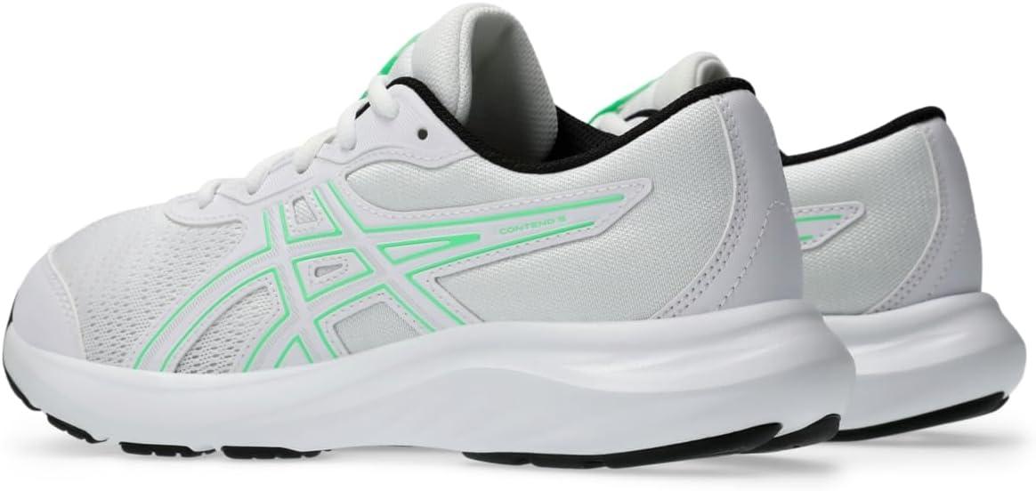 image:imageAsics Kids Contend 9 Grade School Running ShoesWhiteNew Leaf