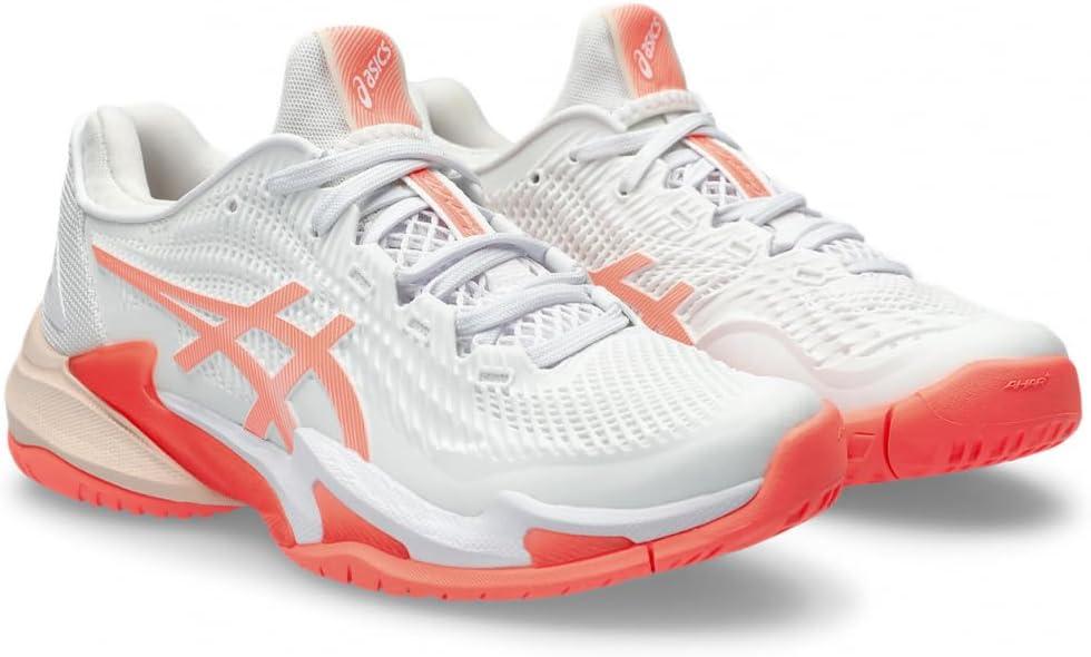 image:imageAsics Womens Court FlyteFoam 3 Tennis ShoesWhite Sun Coral