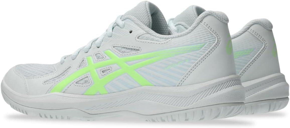 image:imageAsics Womens Upcourt 6 Volleyball ShoesArctic BlueIlluminate Green