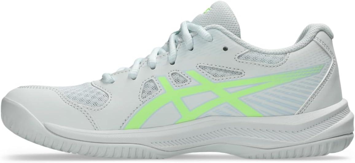 image:imageAsics Womens Upcourt 6 Volleyball ShoesArctic BlueIlluminate Green