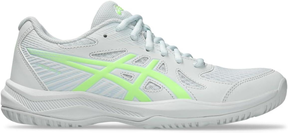 image:imageAsics Womens Upcourt 6 Volleyball ShoesArctic BlueIlluminate Green