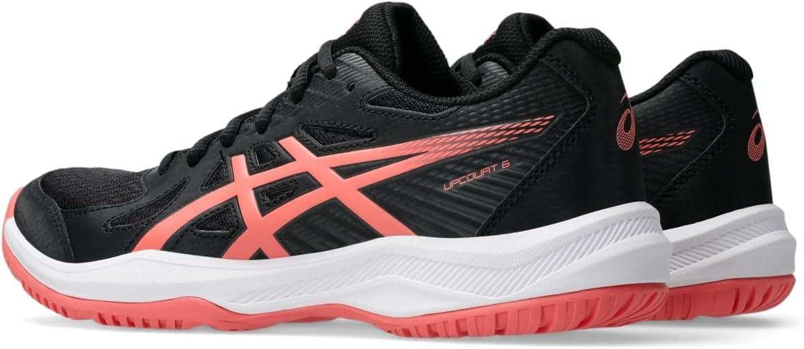 image:imageAsics Womens Upcourt 6 Volleyball ShoesBlackPapaya