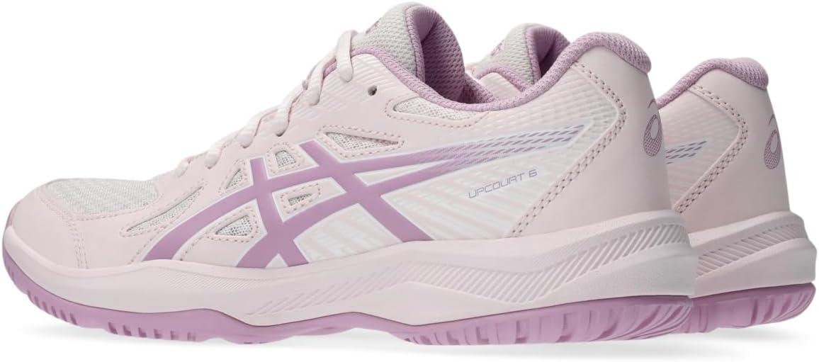 image:imageAsics Womens Upcourt 6 Volleyball ShoesPale PinkLight Ube