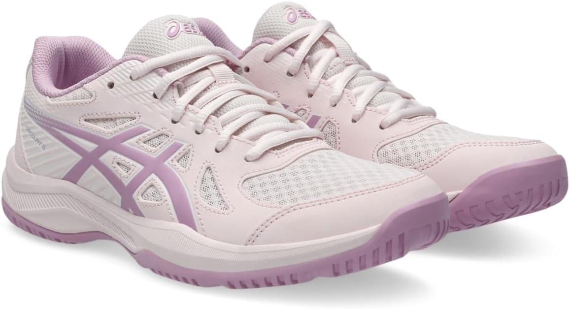 image:imageAsics Womens Upcourt 6 Volleyball ShoesPale PinkLight Ube
