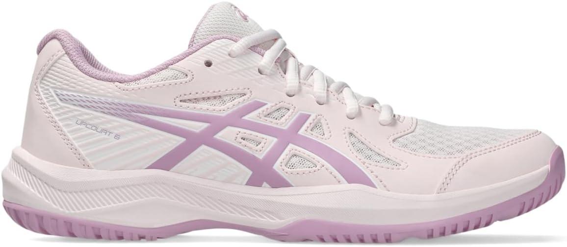 image:imageAsics Womens Upcourt 6 Volleyball ShoesPale PinkLight Ube