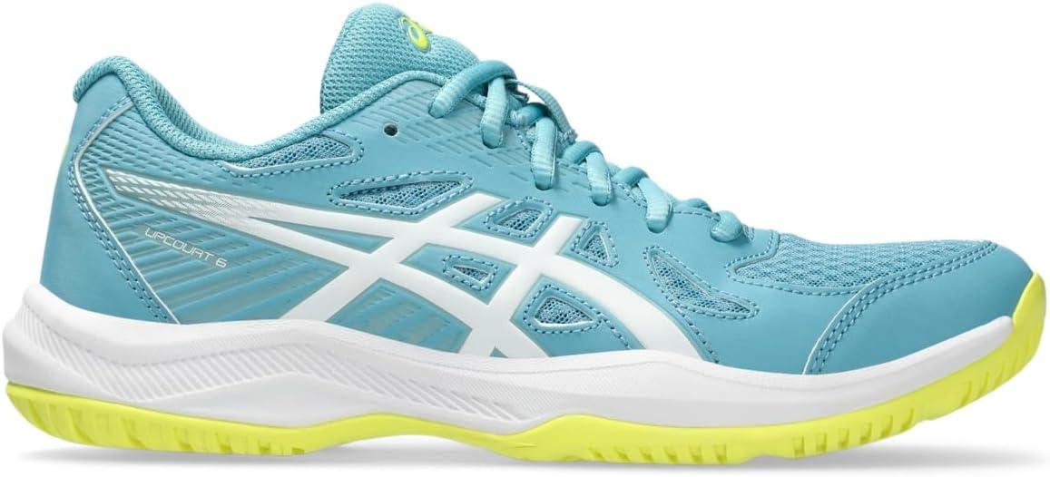 image:imageAsics Womens Upcourt 6 Volleyball ShoesStillwaterWhite