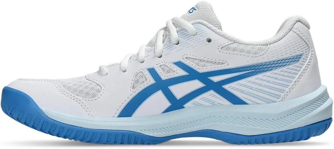 image:imageAsics Womens Upcourt 6 Volleyball ShoesWhite Blue Coast