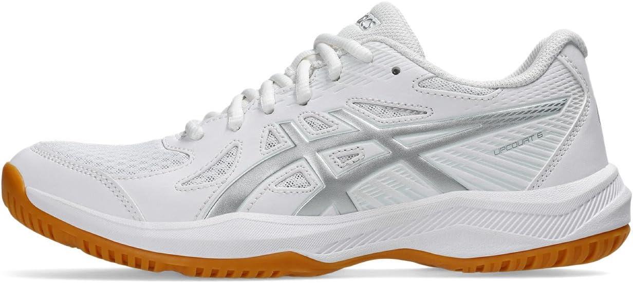 image:imageAsics Womens Upcourt 6 Volleyball ShoesWhite Silver