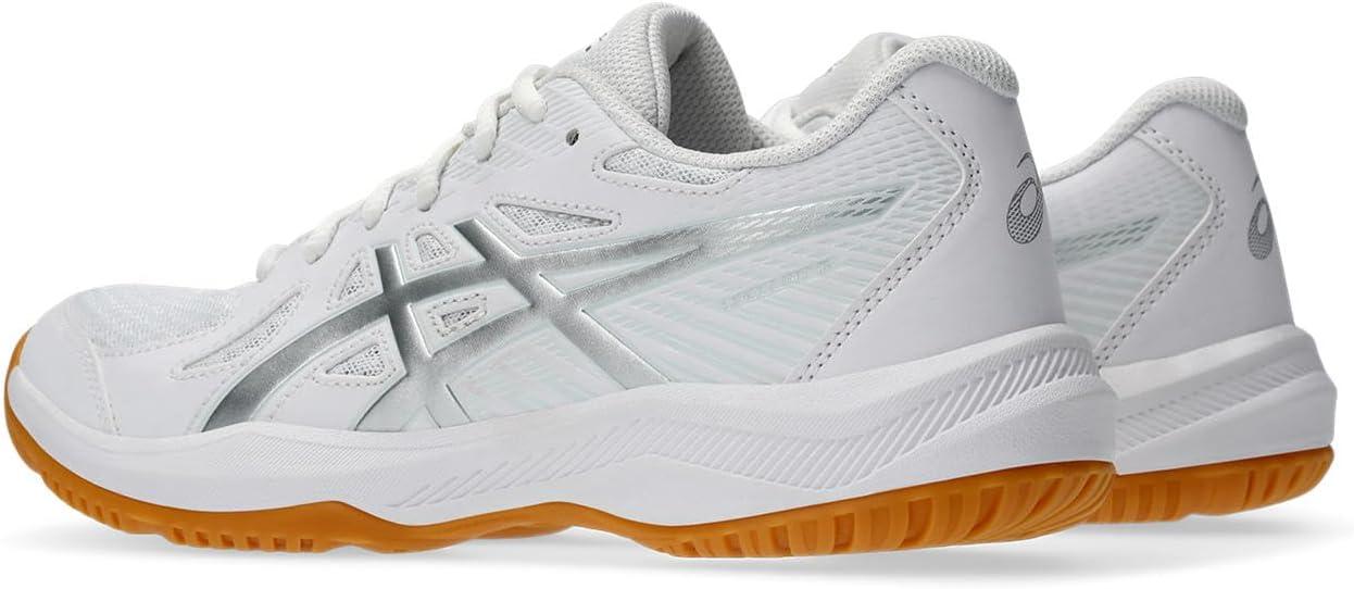 image:imageAsics Womens Upcourt 6 Volleyball ShoesWhite Silver