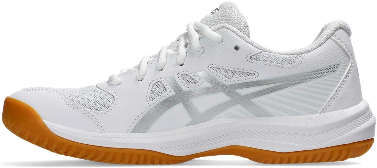 image:imageAsics Womens Upcourt 6 Volleyball ShoesWhite Silver