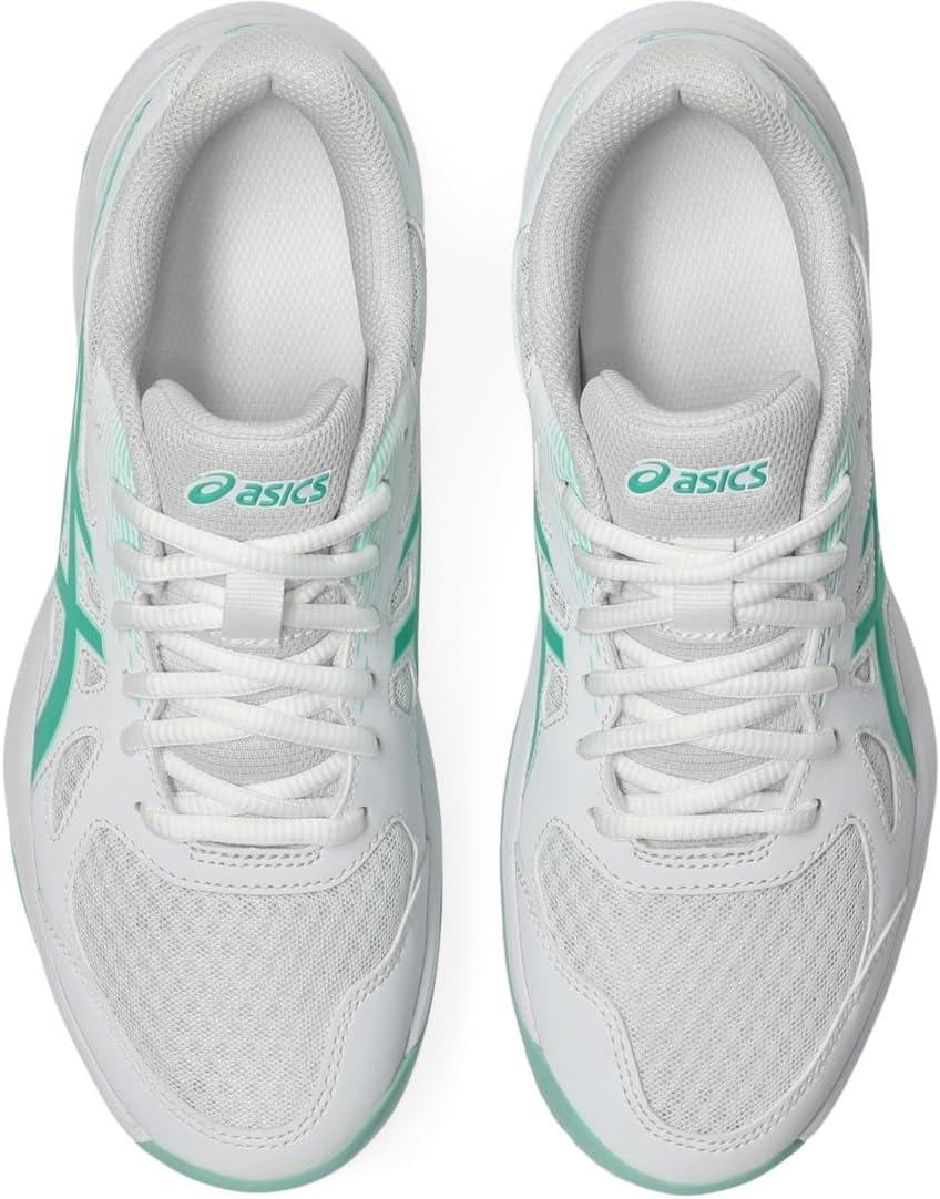 image:imageAsics Womens Upcourt 6 Volleyball ShoesWhiteAurora Green