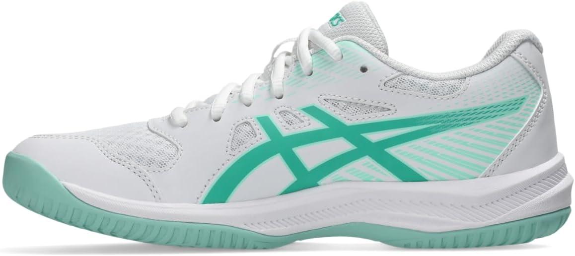 image:imageAsics Womens Upcourt 6 Volleyball ShoesWhiteAurora Green