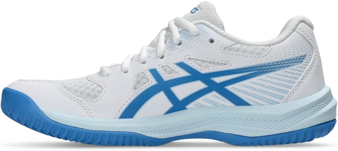 image:imageAsics Womens Upcourt 6 Volleyball ShoesWhiteBlue Coast