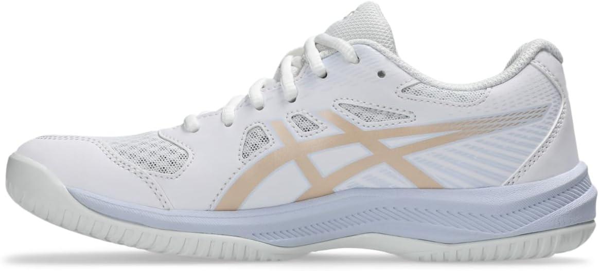 image:imageAsics Womens Upcourt 6 Volleyball ShoesWhiteChampagne