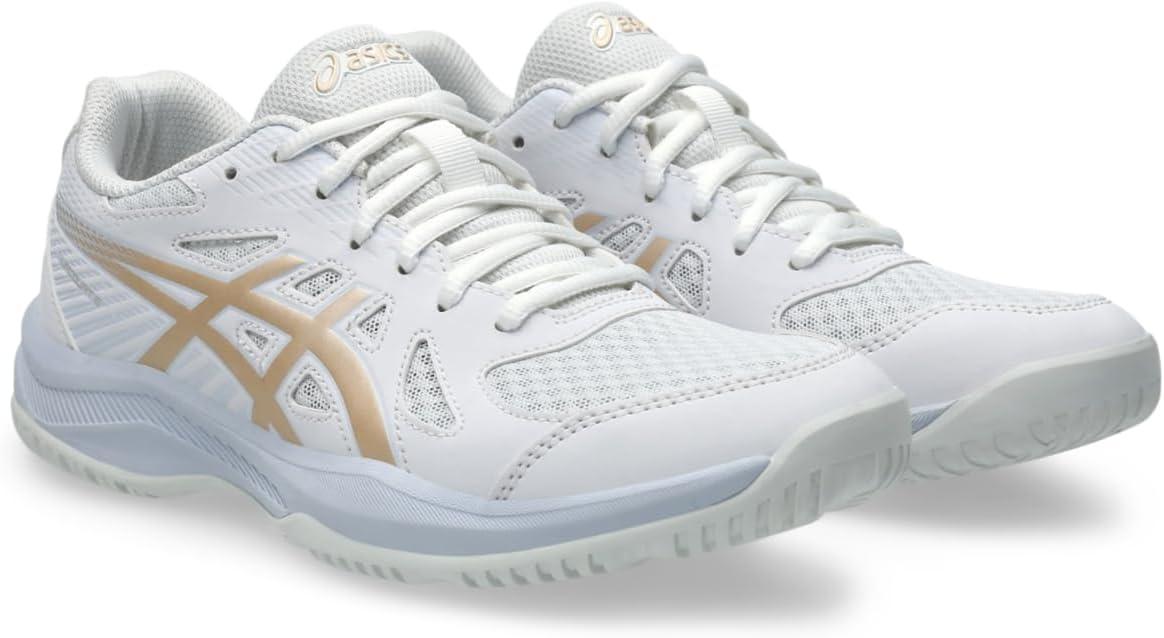image:imageAsics Womens Upcourt 6 Volleyball ShoesWhiteChampagne