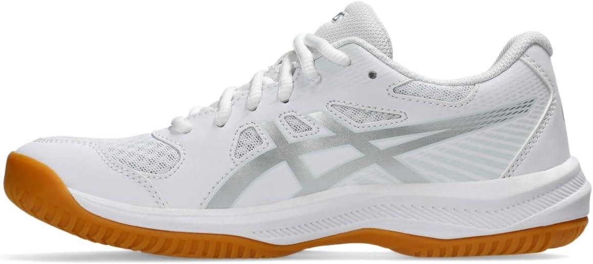 image:imageAsics Womens Upcourt 6 Volleyball ShoesWhitePure Silver