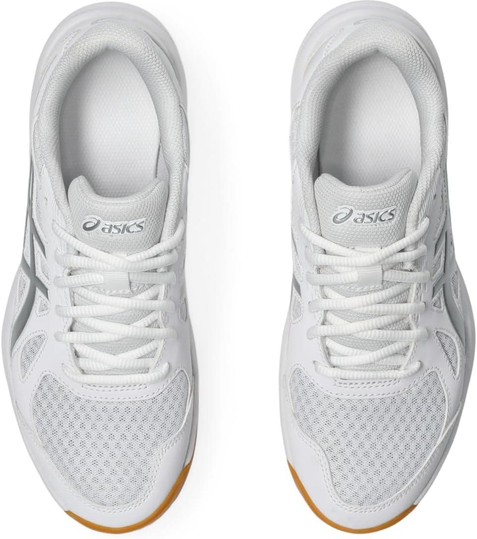 image:imageAsics Womens Upcourt 6 Volleyball ShoesWhitePure Silver
