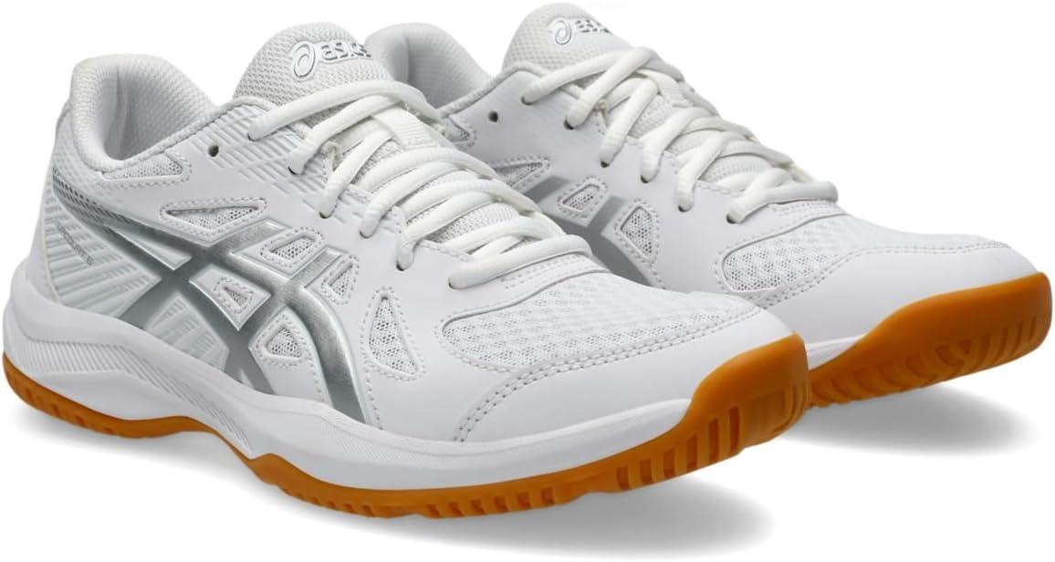 image:imageAsics Womens Upcourt 6 Volleyball ShoesWhitePure Silver