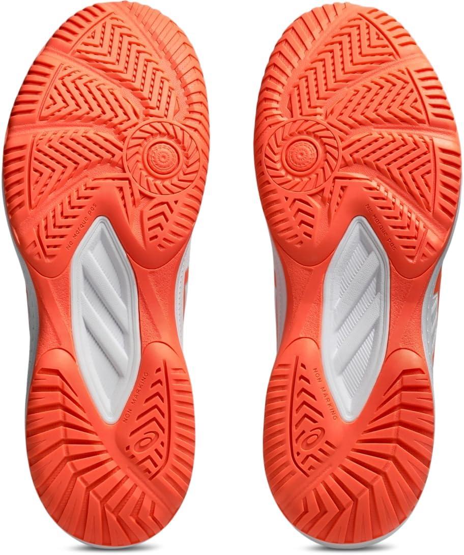 image:imageAsics Womens Upcourt 6 Volleyball ShoesWhiteVivid Coral