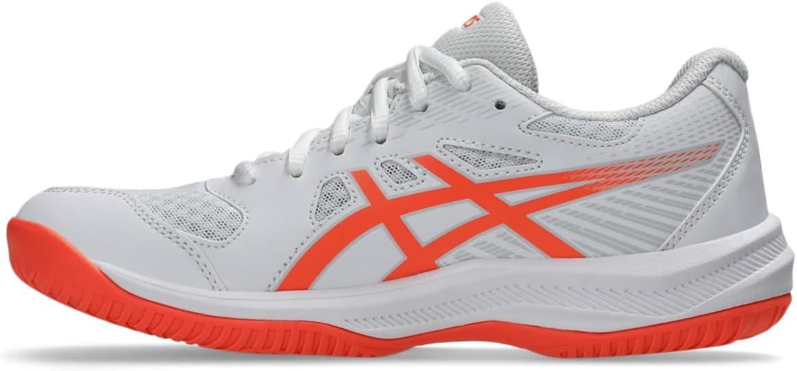 image:imageAsics Womens Upcourt 6 Volleyball ShoesWhiteVivid Coral