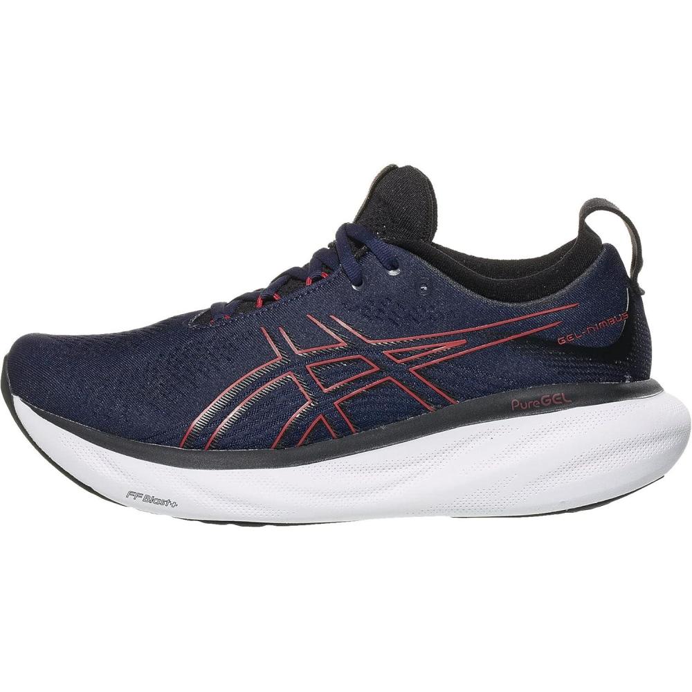 image:imageASICS Mens SneakerMidnightElectric Red