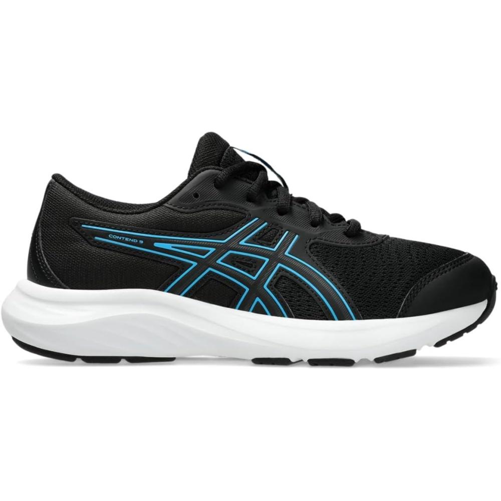image:imageAsics Kids Contend 9 Grade School Running ShoesBlackDigital Aqua